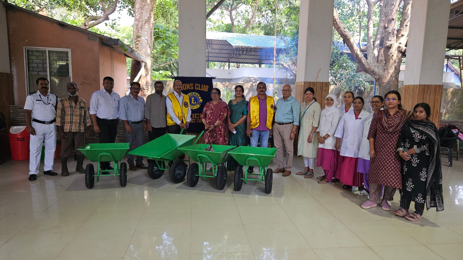 The Lions Club of Calicut generously donated 4 Urbana trolleys to the Govt Mental Health Centre, Kuthiravattam.